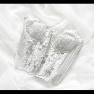 Victoria’s Secret White Lace Corset